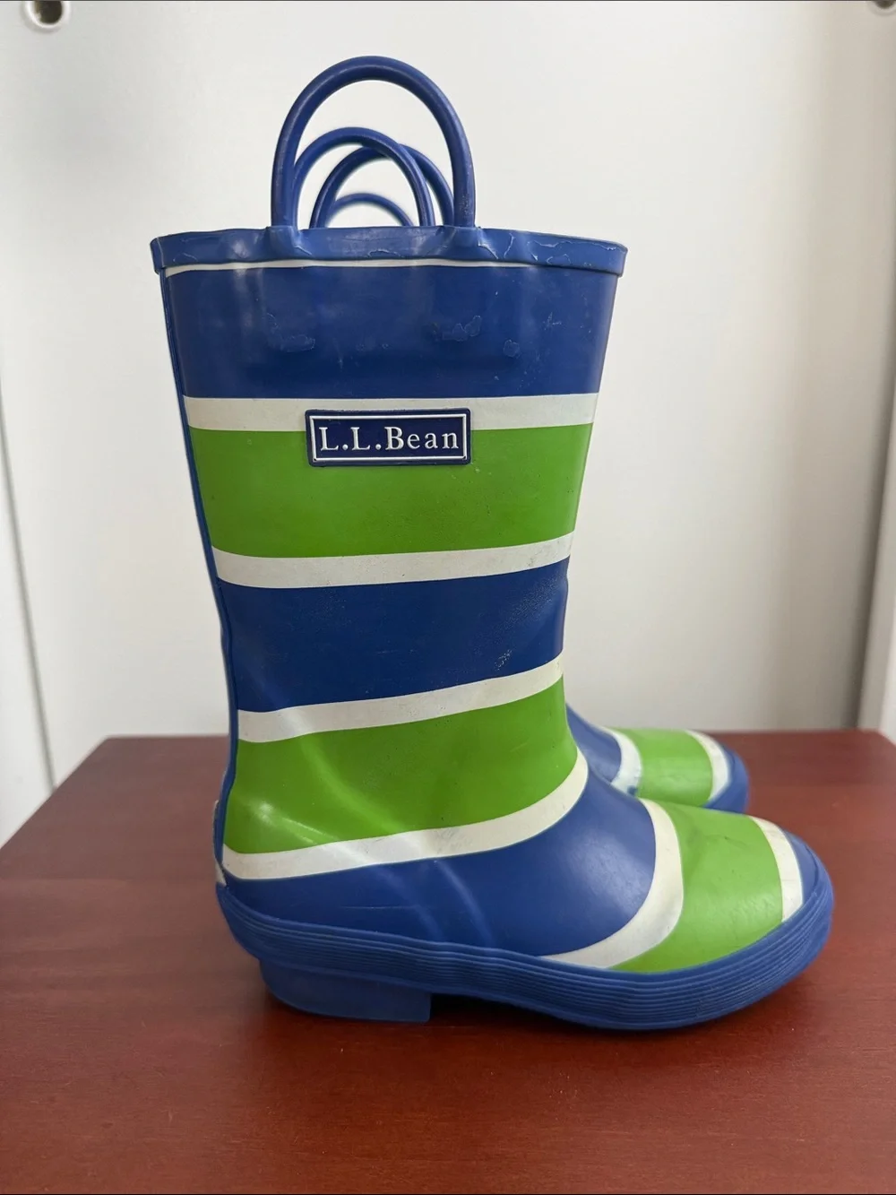 Rain Boots - L.L. Bean - Blue and Green - Size 11
